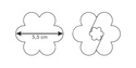 Komplet dwóch wykrawaczek do kruchych ciasteczek - kwiatek 5,5cm | TESCOMA DELICIA