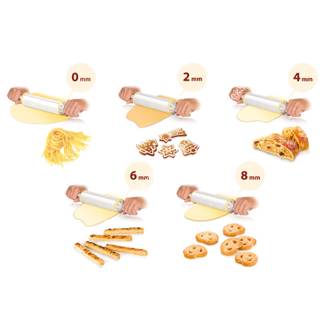 Wałek do ciasta z regulacją grubości wałkowania - długość 50 cm | TESCOMA DELICIA