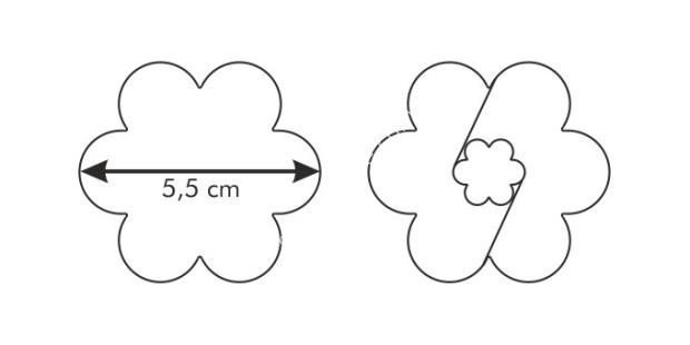 Komplet dwóch wykrawaczek do kruchych ciasteczek - kwiatek 5,5cm | TESCOMA DELICIA