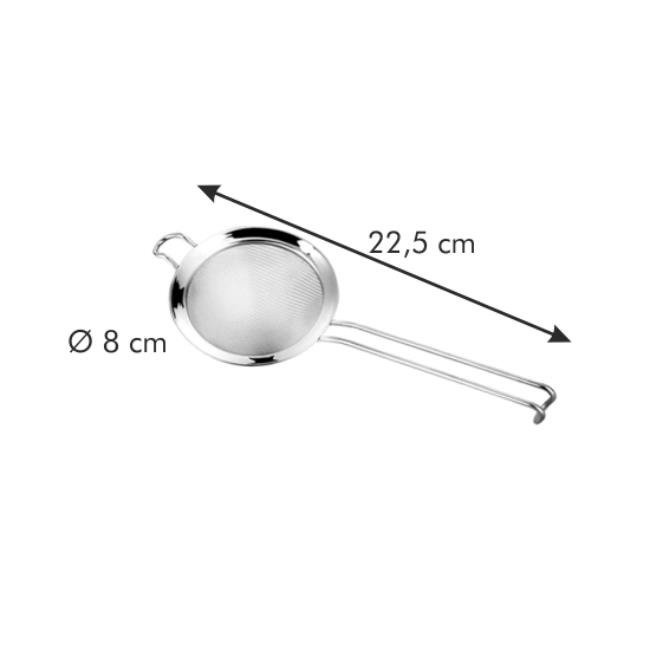 Sito ze stali nierdzewnej z drobnymi oczkami - średnica ø 8 cm | TESCOMA GRAND CHEF
