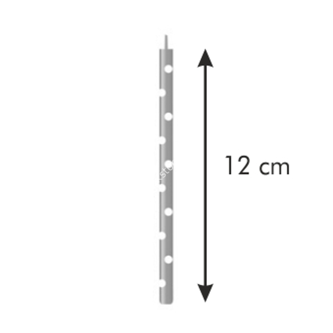 Świeczki urodzinowe na tort ze stojaczkami - wysokość12 cm, komplet 16 szt. | TESCOMA DELICIA KIDS