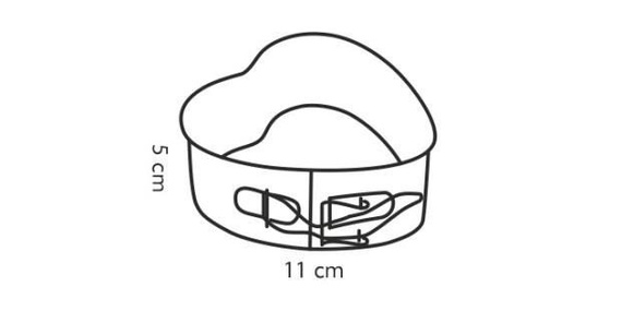 Tortownica rozkładana w kształcie serca z wyjmowanym dnem | TESCOMA DELICIA