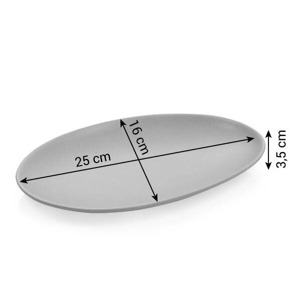 Ceramiczny półmisek do serwowania - kolor biały, długość 25 cm TESCOMA FANCY HOME Stones