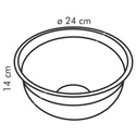 Miska stalowa - średnica 24 cm, pojemność 5 litrów | TESCOMA DELICIA