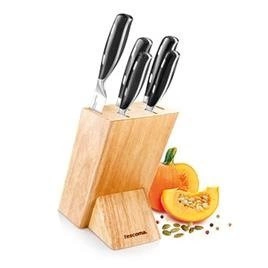 Masywny, drewniany blok na noże w komplecie z 5 nożami kuchennymi | TESCOMA GrandCHEF