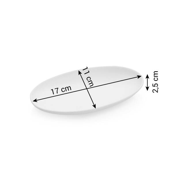 Ceramiczny półmisek do serwowania - kolor szary, długość 17 cm TESCOMA FANCY HOME Stones