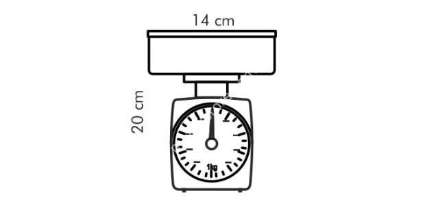 Waga kuchenna mechaniczna - do 2,0 kg | TESCOMA ACCURA