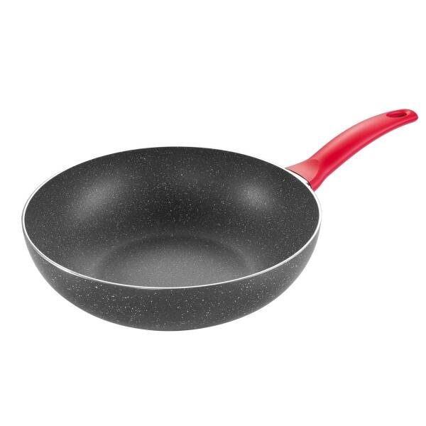 Patelnia wok - średnica 28 cm TESCOMA MANICO ROSSO