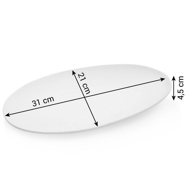 Ceramiczny półmisek do serwowania - kolor szary, długość 31 cm TESCOMA FANCY HOME Stones