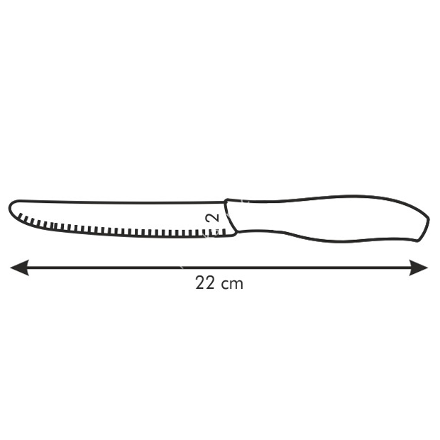 Nóże śniadaniowe 6 szt - długość ostrza 12 cm | TESCOMA SONIC