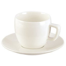 Filiżanka porcelanowa z talerzykiem - do cappuccino , pojemność 200 ml | TESCOMA CREMA