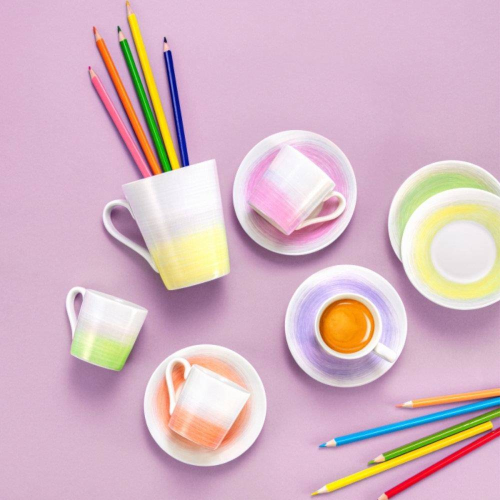 Komplet 6 filiżanek do espresso w pudełku prezentowym, motyw Pastels | TESCOMA myCOFFEE