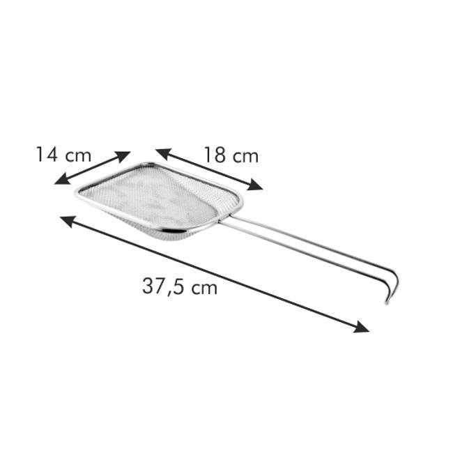 Łopatka z sitkiem do wyjmowania potraw smażonych na głębokim tłuszczu - 14x18 cm | TESCOMA GRAND CHEF 