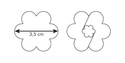 Komplet dwóch wykrawaczek do kruchych ciasteczek - kwiatek 3,5 cm | TESCOMA DELICIA