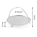 Wkładka ze stali nierdzewnej do gotowania na parze, średnica 19 cm Tescoma