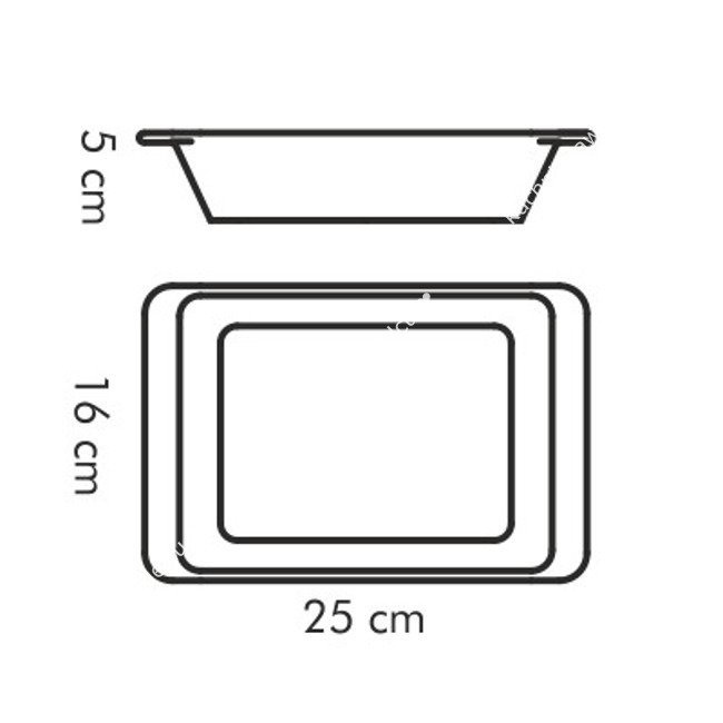 Forma porcelanowa prostokątna do zapiekania w piekarniku - 25x16 cm | TESCOMA GUSTO