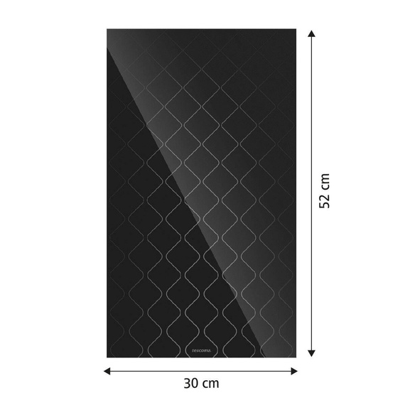 Szklana płyta ochronna na kuchenkę 30x52 cm, motyw fale TESCOMA ONLINE
