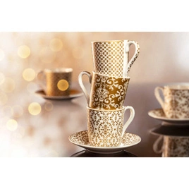 Komplet 6 filiżanek do espresso w pudełku prezentowym, motyw Empire | TESCOMA myCOFFEE