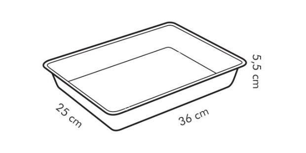 Blacha do pieczenia z pokrywą ułatwiającą transport 36x25 cm | TESCOMA DELICIA