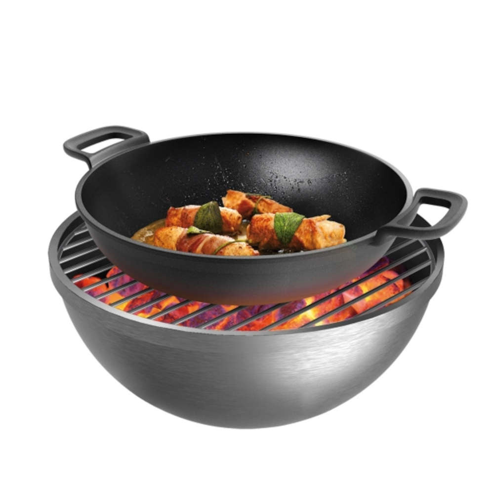 Patelnia żeliwna Wok - średnica 30 cm TESCOMA MASSIVE