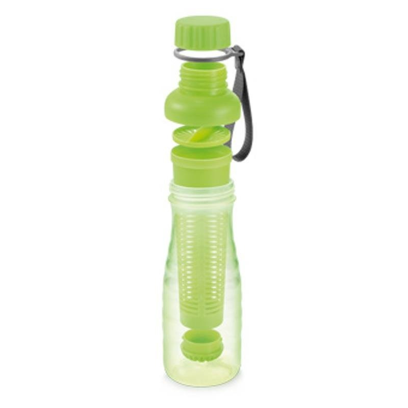 Bidon butelka na wodę z wkładem na owoce i lód - pojemność 700 ml, różowy | TESCOMA myDRINK