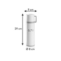 Termos ze stali nierdzewnej w zestawie z kubkiem - pojemność  700 ml | TESCOMA CONSTANT CREAM