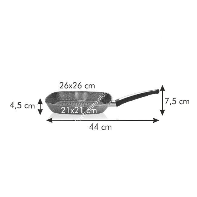 Patelnia indukcyjna do grillowania - 26 x 26 cm | TESCOMA i-PREMIUM STONE