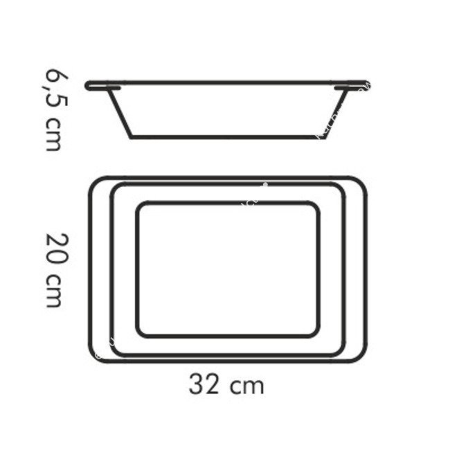 Forma porcelanowa prostokątna do zapiekania w piekarniku - 32x20 cm | TESCOMA GUSTO