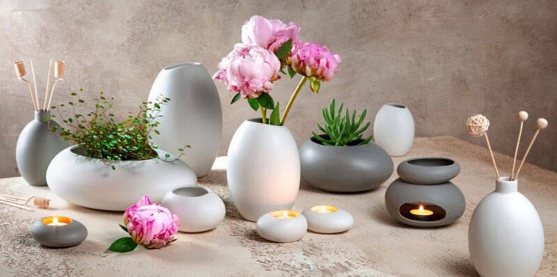 Ceramiczna, owalna miska - pojemność 380ml, kolor szary TESCOMA FANCY HOME