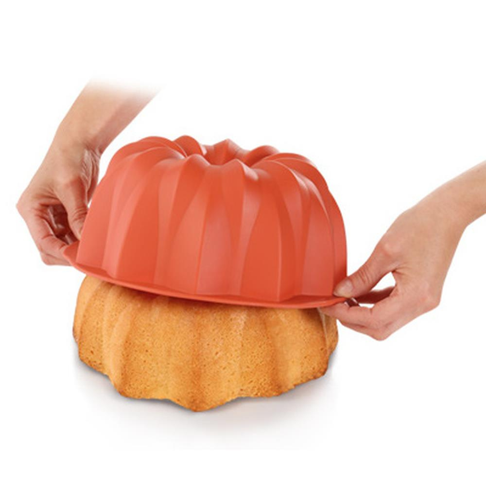 Silikonowa forma na babkę wielkanocną - motyw rozeta, średnica 24 cm, wysokość 10 cm | TESCOMA DELICIA SILICON PRIME