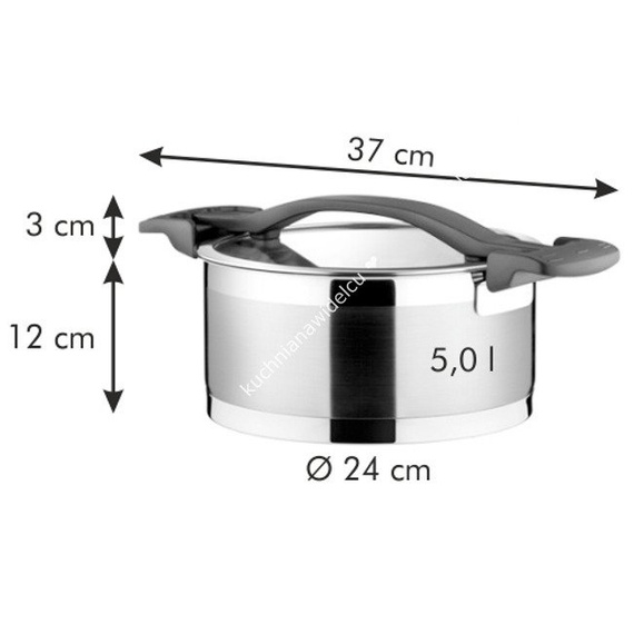 Garnek z pokrywką - średnica ø 24 cm, pojemność 5 litrów | TESCOMA ULTIMA