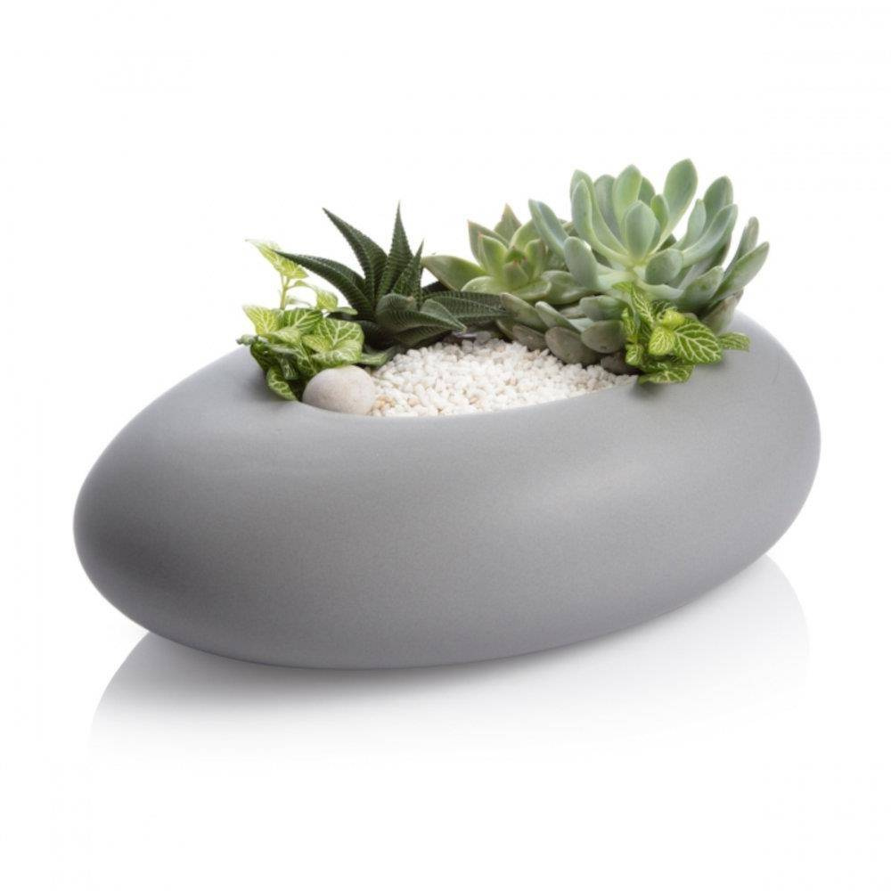 Ceramiczna, ozdobna doniczka na kwiaty - kolor biały, długość 29 cm TESCOMA FANCY HOME