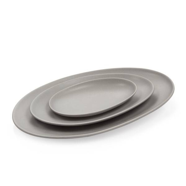 Ceramiczny półmisek do serwowania - kolor szary, długość 31 cm TESCOMA FANCY HOME Stones