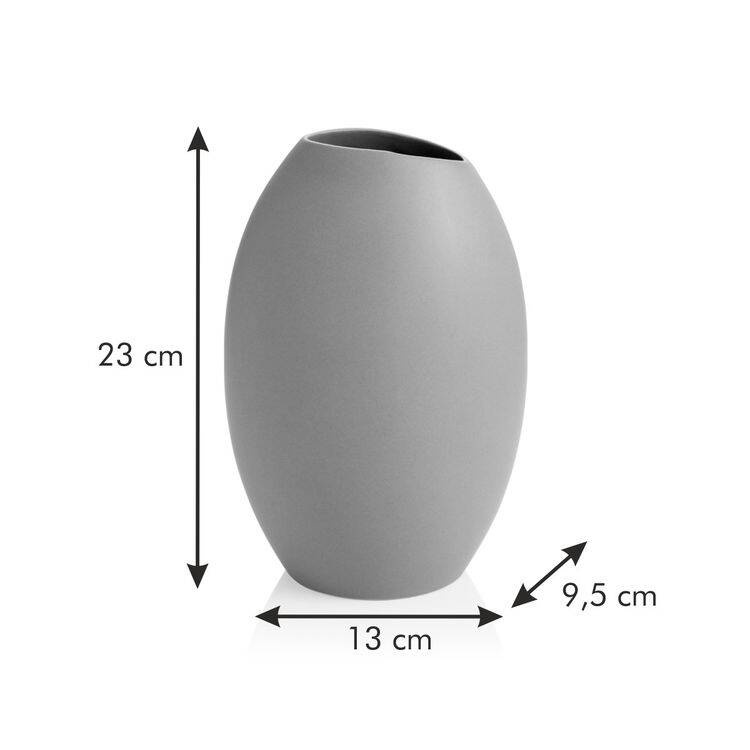 Ceramiczny wazon na kwiaty - kolor biały, wysokość 23 cm | TESCOMA FANCY HOME