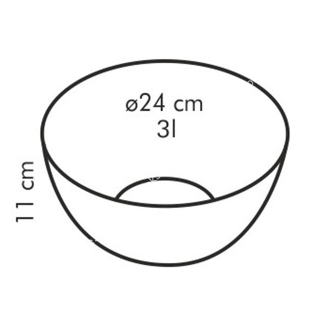 Miska szklana do sałatek - średnica 24 cm | TESCOMA GIRO