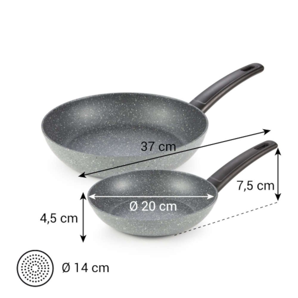 Zestaw dwóch patelni indukcyjnych - średnica 20 i 26 cm TESCOMA FineLINE
