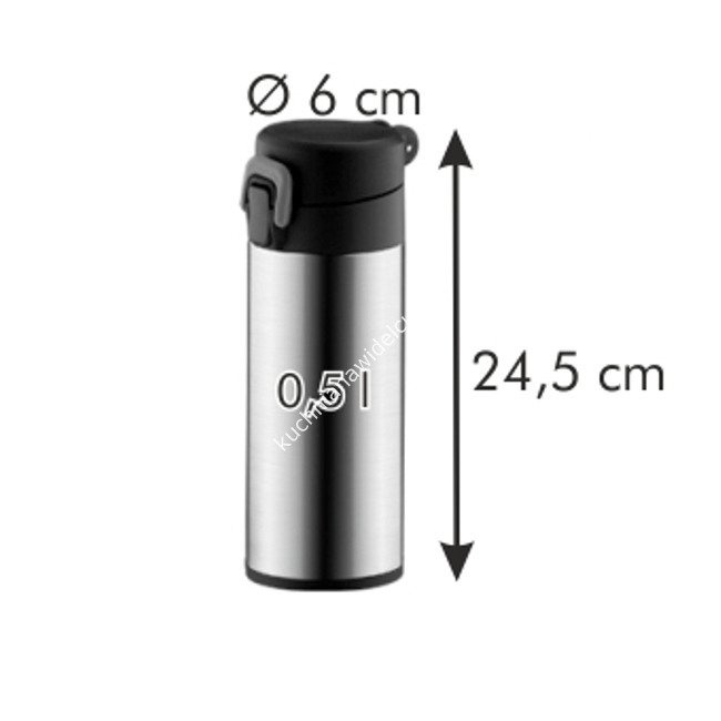 Termos z zamknięciem, stal nierdzewna - pojemność 500 ml | TESCOMA CONSTANT