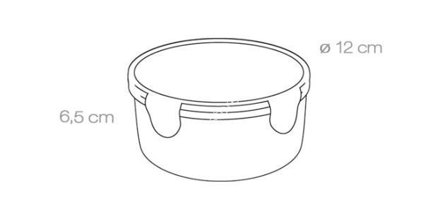 Okrągły pojemnik do przechowywania i transportu żywności - pojemność 400 ml | TESCOMA FRESHBOX