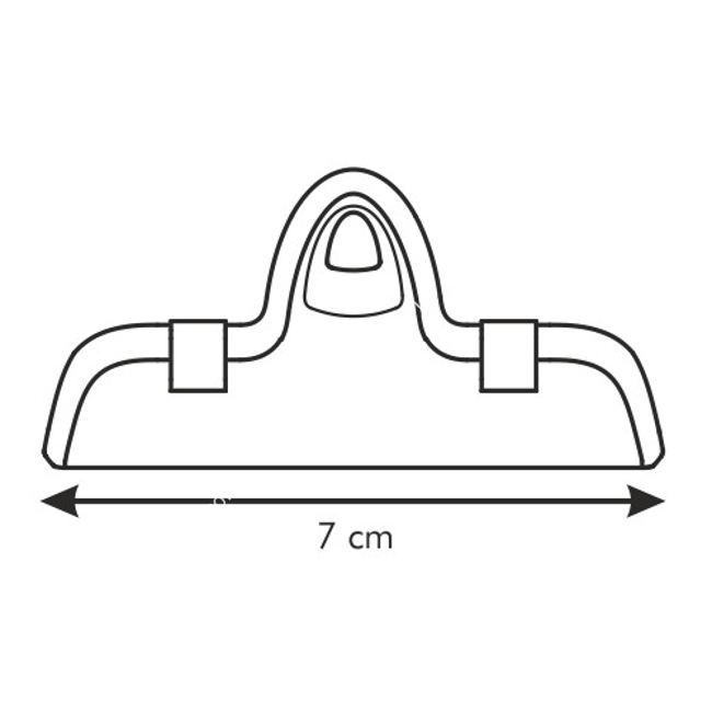 Klipsy do zamykania worków i torebek - długość 7cm komplet 4 szt | TESCOMA PRESTO