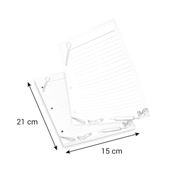 Dodatkowe kartki do notesu na rodzinne przepisy - 50 szt TESCOMA DELICIA