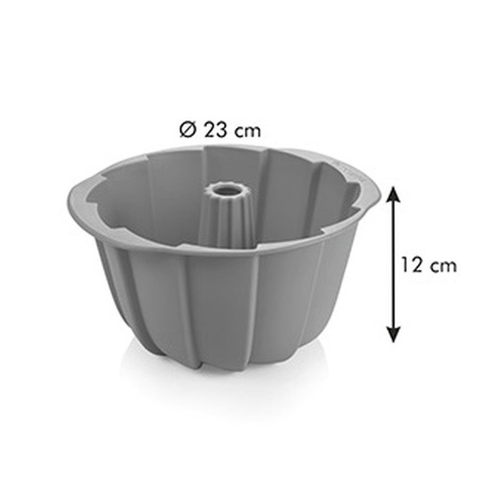 Silikonowa forma na babkę wielkanocną - motyw plisy, średnica 24 cm, wysokość 10 cm | TESCOMA DELICIA SILICON PRIME
