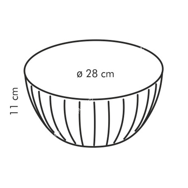 Misa plastikowa - średnica ø 28 cm pojemność, 5 litrów | TESCOMA DELICIA