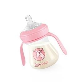 Butelka ze smoczkiem do karmienia niemowląt - pojemność 150 ml, różowa | TESCOMA PAPU PAPI