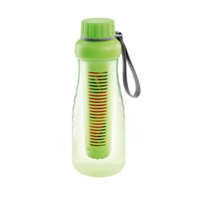 Bidon butelka na wodę z wkładem na owoce i lód - pojemność 700 ml, zielony | TESCOMA myDRINK