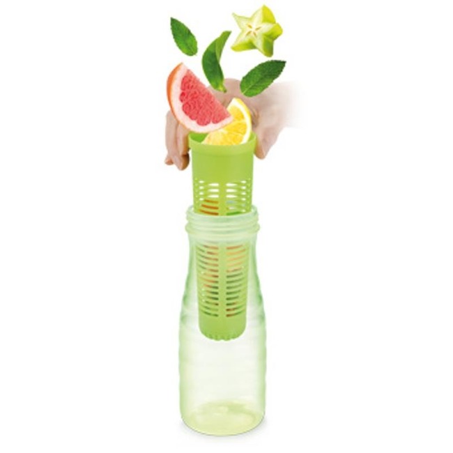 Bidon butelka na wodę z wkładem na owoce i lód - pojemność 700 ml, zielony | TESCOMA myDRINK