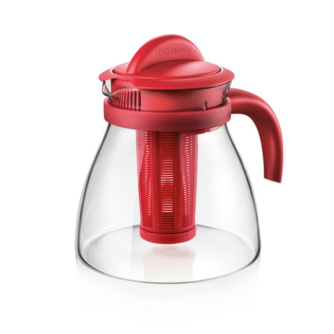 Dzbanek do herbaty z sitkiem do zaparzania - pojemność 1,5 litra, kolor czerwony | TESCOMA MONTE CARLO