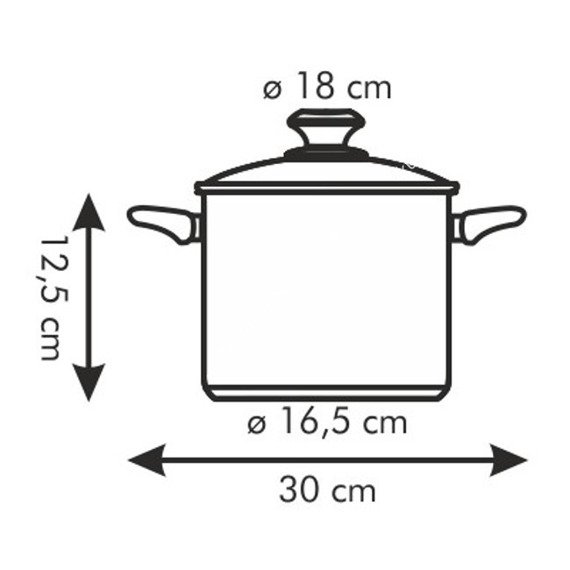Garnek z pokrywką - średnica ø 18 cm, pojemność 3 litry | TESCOMA PRESTO