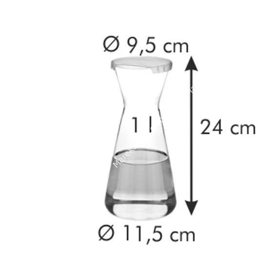 Karafka szklana - pojemność 1 litr | TESCOMA UNO VINO