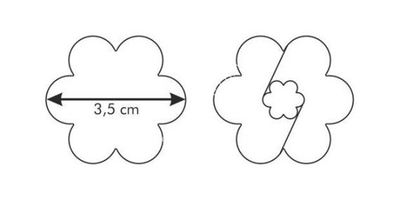Komplet dwóch wykrawaczek do kruchych ciasteczek - kwiatek 3,5 cm | TESCOMA DELICIA