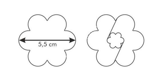 Komplet dwóch wykrawaczek do kruchych ciasteczek - kwiatek 5,5cm | TESCOMA DELICIA